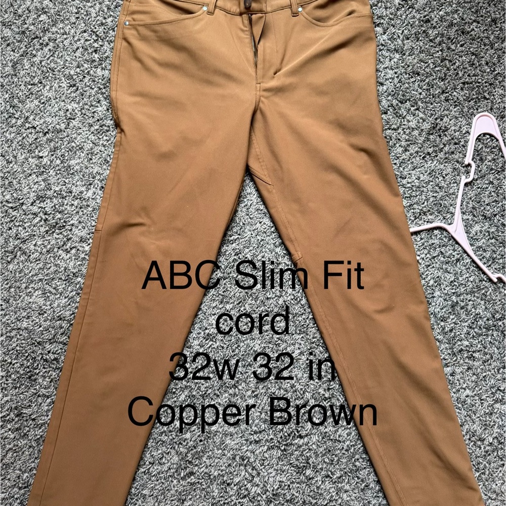 Lululemon Athletica ABC Copper Brown Pants